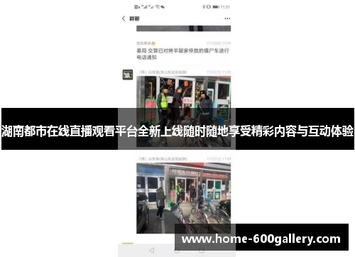 湖南都市在线直播观看平台全新上线随时随地享受精彩内容与互动体验